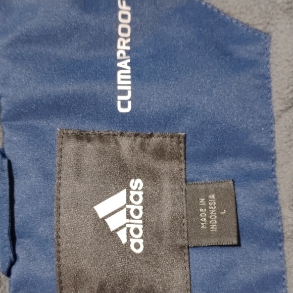 RARE! NWOT ADIDAS Notre Dame Climaproof Winter Vintage Coat Velcro/Zip Sz.L - Picture 12 of 15